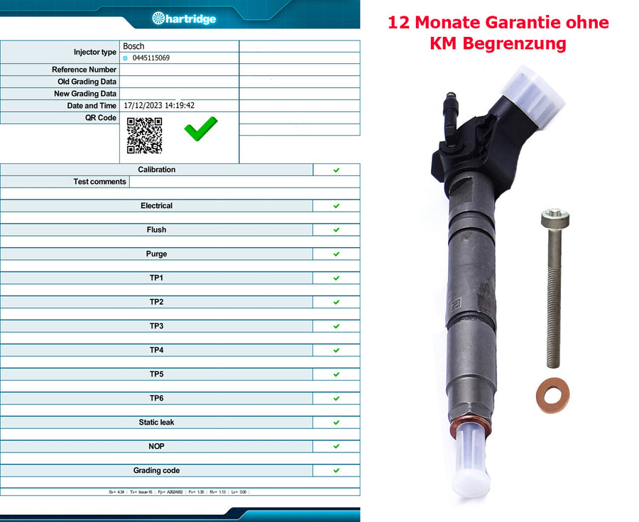 Injecteur Mercedes OM646 0445115069 A6460701487 A6460701187