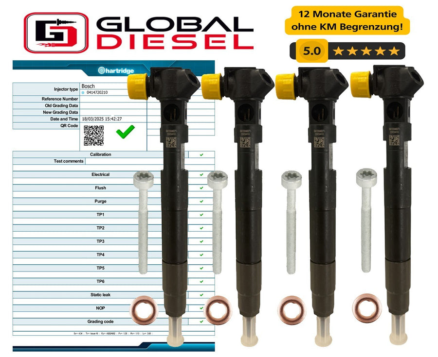 4x Injecteur Mercedes-Benz CDI A6510704987 A6510700587 C220 E220 Sprinter
